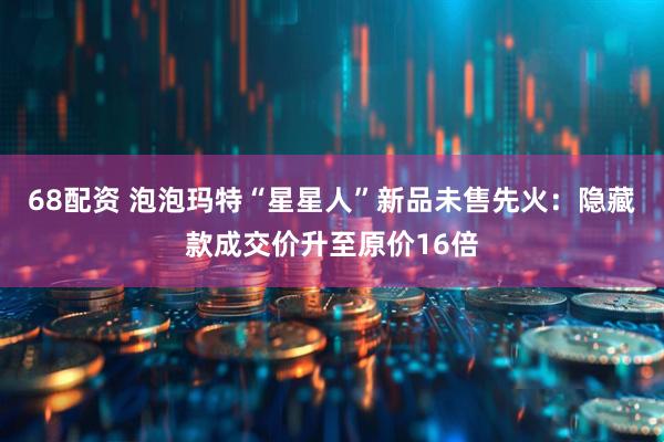 68配资 泡泡玛特“星星人”新品未售先火：隐藏款成交价升至原价16倍