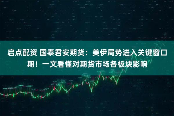 启点配资 国泰君安期货：美伊局势进入关键窗口期！一文看懂对期货市场各板块影响